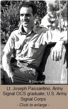 U.S. Army signal Corps lieutenant Joseph Passantino