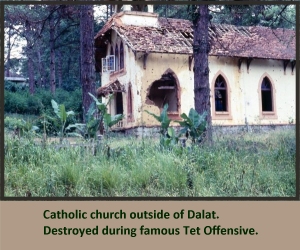Catholic Church hit during Tet Offensive, January '68