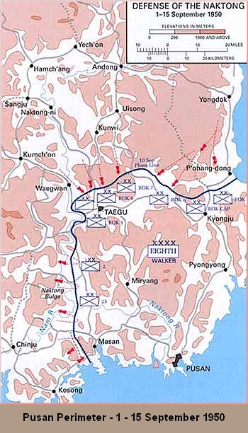 Pusan Perimeter - 1 to 15 September 1950