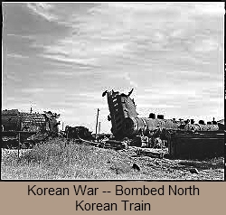 Korean War - Bombed North Korean Train