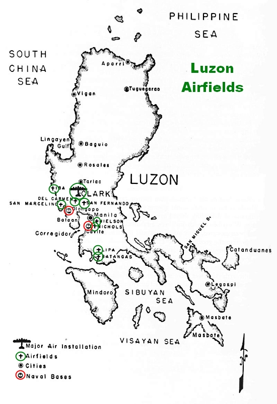 Luzon Airfields and Naval Bases