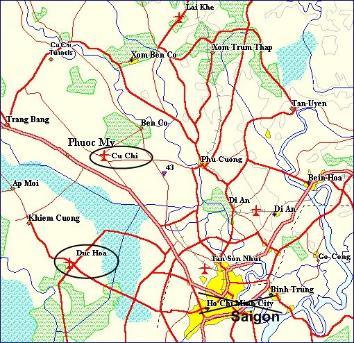 Duc Hoa & Cu Chi duty postings