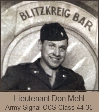 Don Mehl - Army Signal OCS Class 44-35