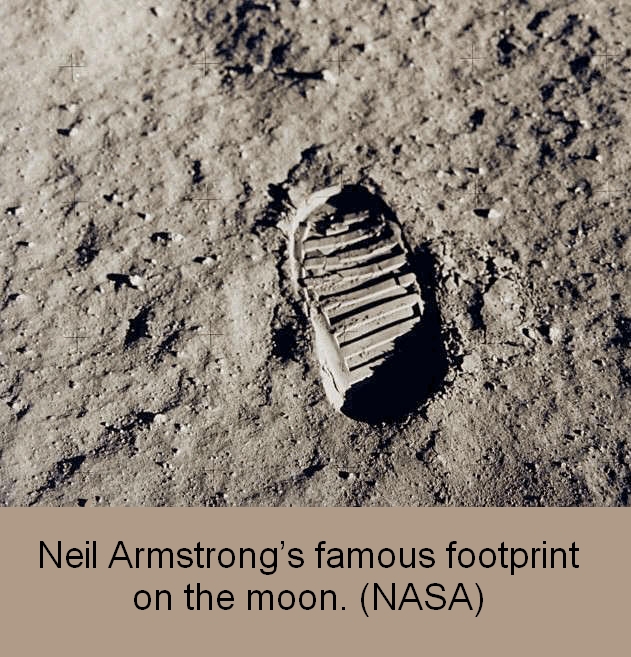 Neil Armstrong - Footprint On Moon