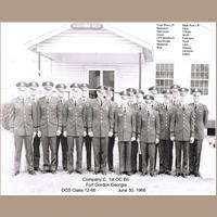 Graduating class members Army Signal Corps OCS Class 12-66