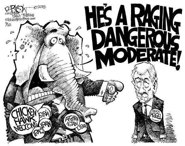 Chuck Hagel - A raging moderate