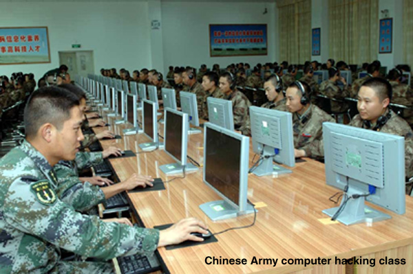 Chinese Army computer hacking class...