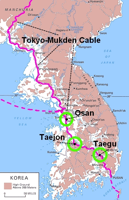 Osan-Taejon-Taegu Korea