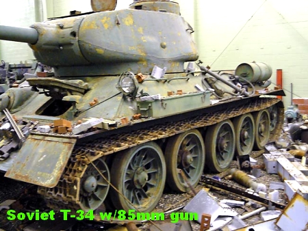 Soviet T-34 Medium Tank - 85 mm gun