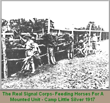 Camp Little Silver Signal Corps Mounted Service