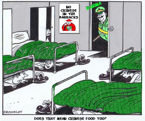 Burma tosses the Chinese out of its barracks