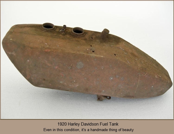1920 Harley Davidson fuel tank