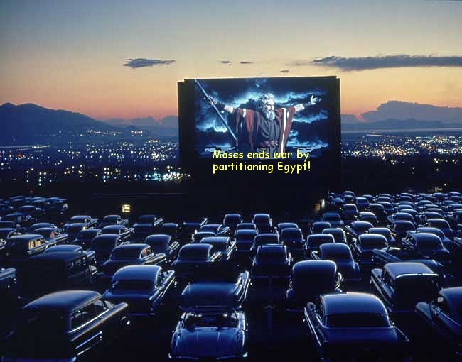 Moses ends war by partitioning Egypt!