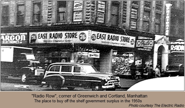 "Radio Row" in Manhattan - 1950s