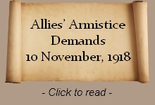 Allies' Armistice Demands On Germany - WWI