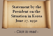 Truman Statement on Korea - June 1950