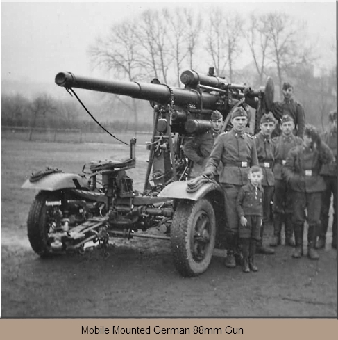Mobile Mounted German 88mm Gun