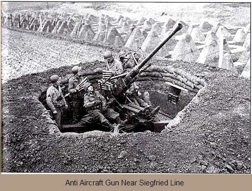 Anti Aircraft Gun Near Siegfried Line