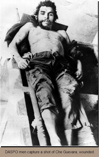 Che Guevara, wounded