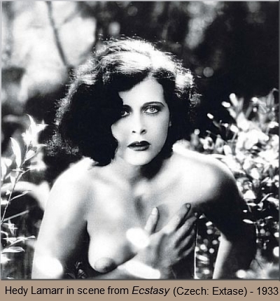 Hedy Lamarr in scene from Ecstasy