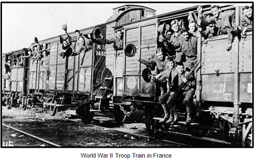 WWII Troop Trains - France
