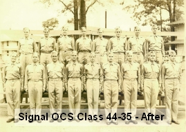 Signal OCS Class 44-35 Class Picture - After Graduation